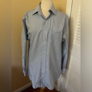 Brooks Brothers men’s button down dress shirt. Blue size 16 1-2. 34